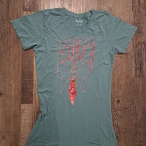 Hurley Green Graphic T-Shirt